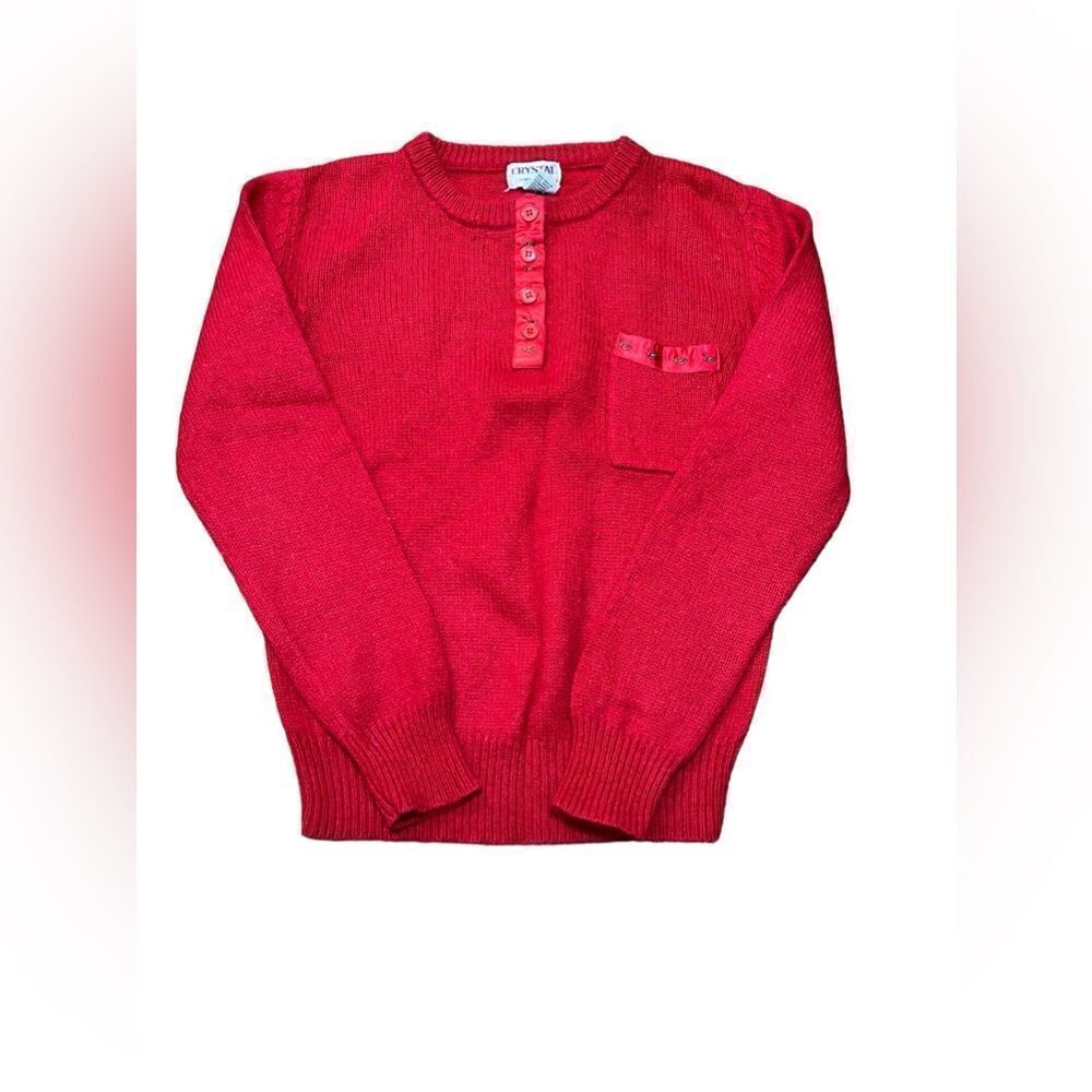 Vintage Henley Sweater Size Large